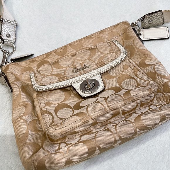 Coach Brown Monogram Handbag - Picture 1 of 3